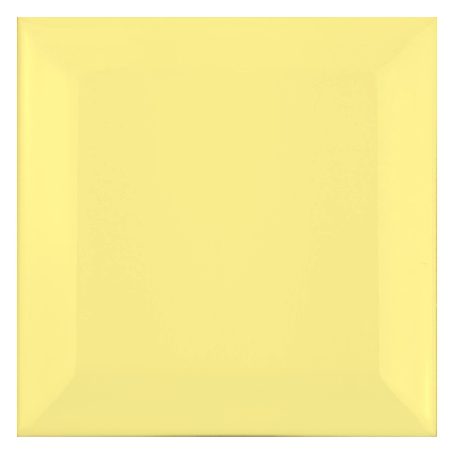 Azulejo de metro Amarillo Mate 10x10 cm Faceta Catarina Amarillo