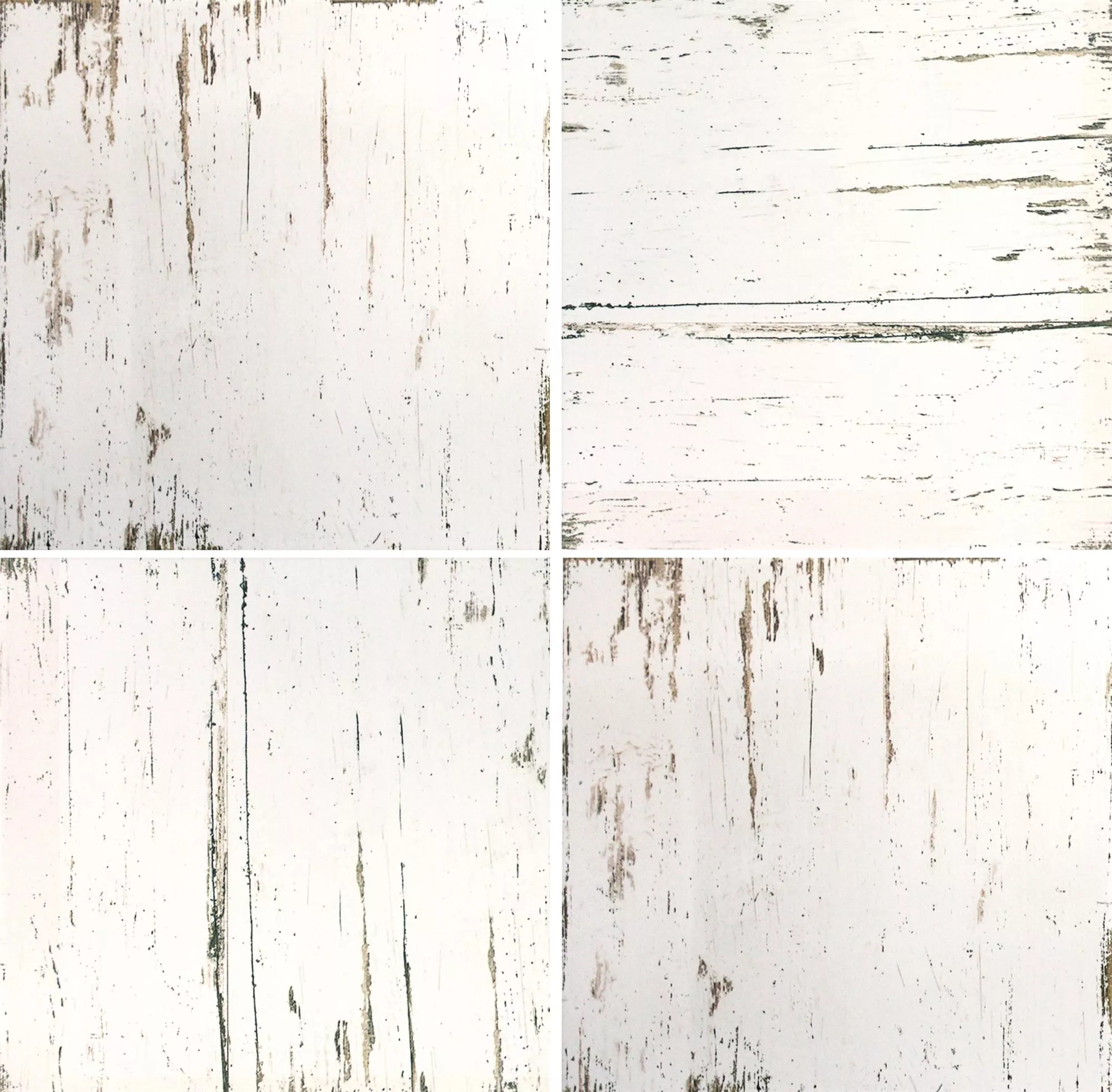 Muestra Pavimento Vintage Wood R10 Blanco 18,5x18,5cm