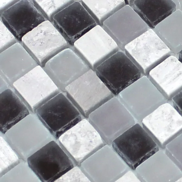 Azulejos De Mosaico Cristal Mármol 15x15x8mm Púrpura Mezcla