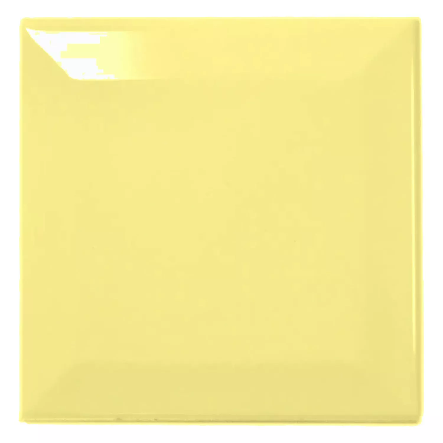 Azulejo de metro Amarillo Brillante 10x10 cm Faceta Catarina Amarillo