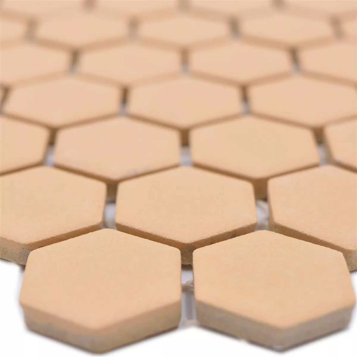 Mosaico Cerámico Bismarck R10B Hexagonales Ocre Naranja H23 Mosaico Cerámico Bismarck R10B Hexagonales Ocre Naranja H23