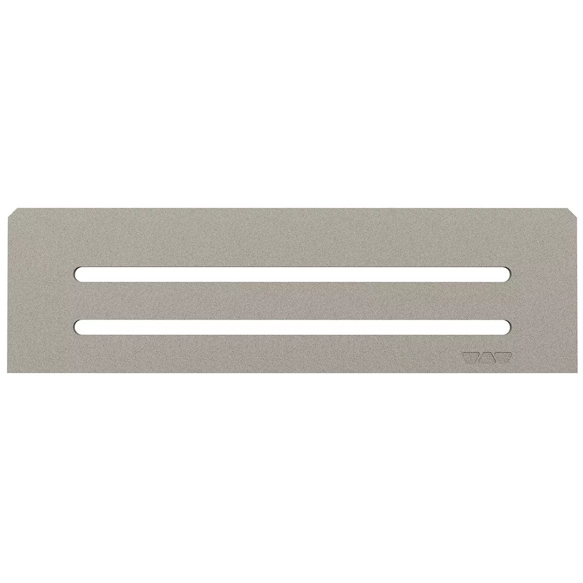 Estantería de pared rectangular Schlüter de 30x8,7 cm, color gris ondulado.