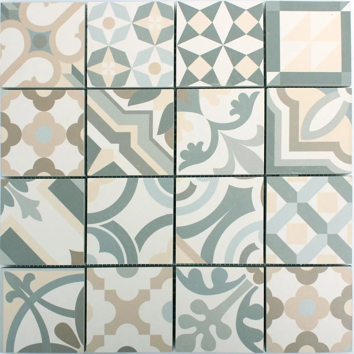 Mosaico Cerámico Retro Azulejos Utopia Gris Beige R10/B