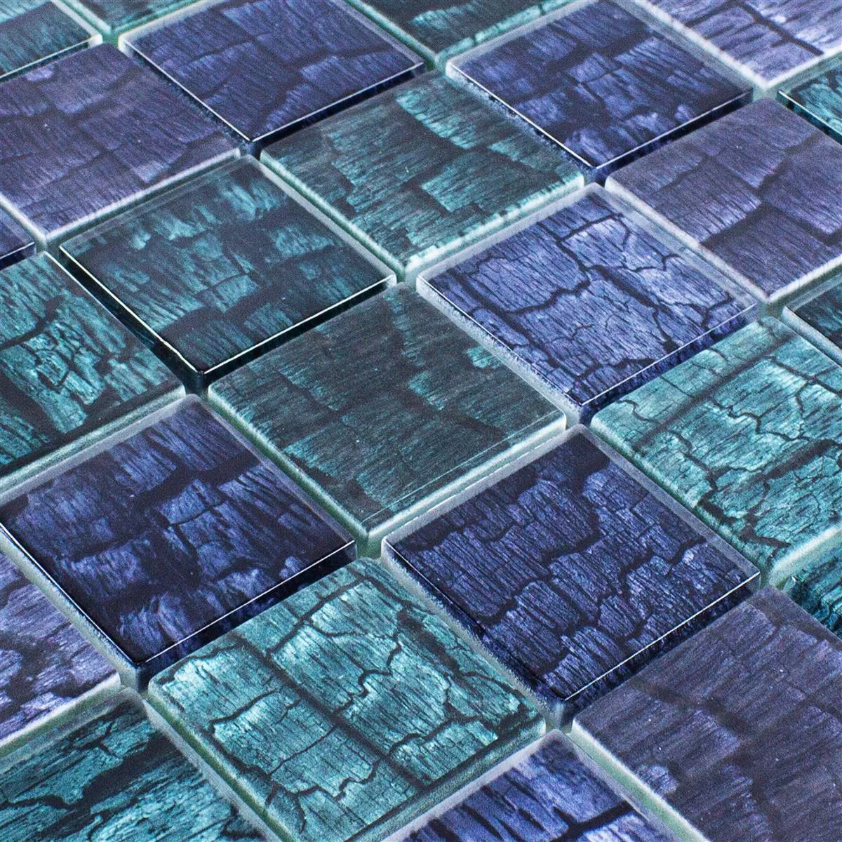 Muestra Mosaico de Cristal Azulejos Saraland Verde