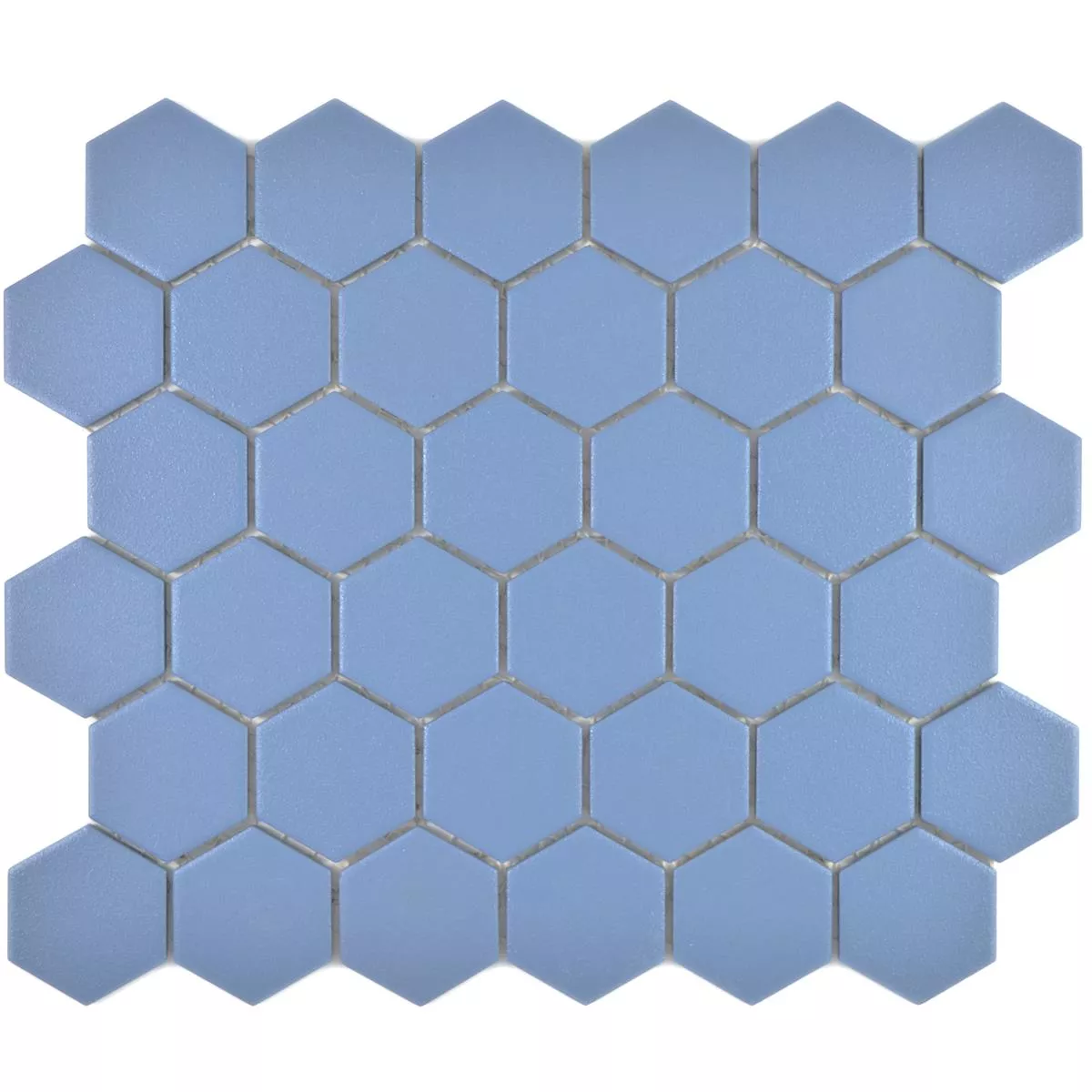 Mosaico Cerámico Bismarck R10B Hexagonales Azul H51