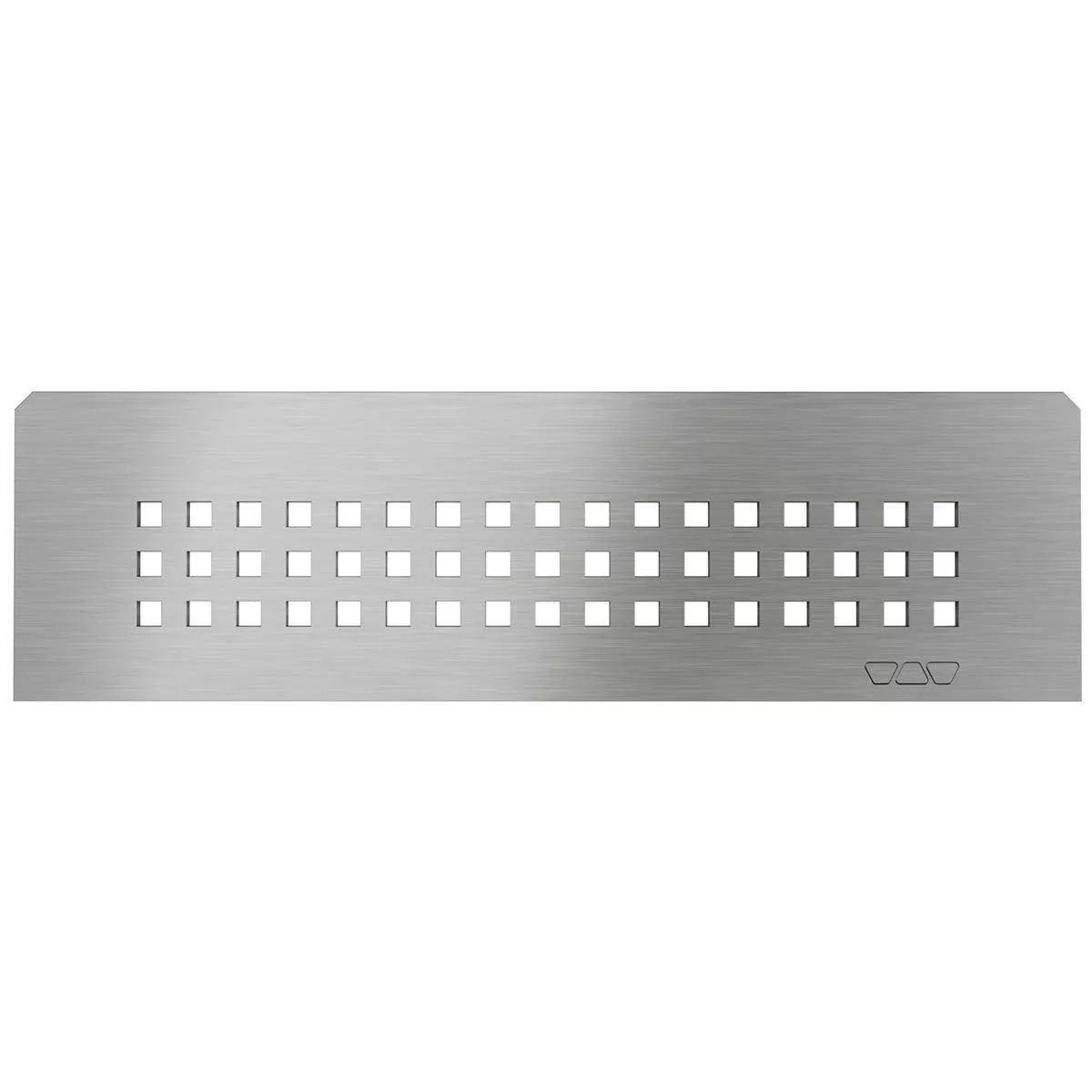 Estantería de pared rectangular Schlüter de 30x8,7 cm, cuadrada, color plata.