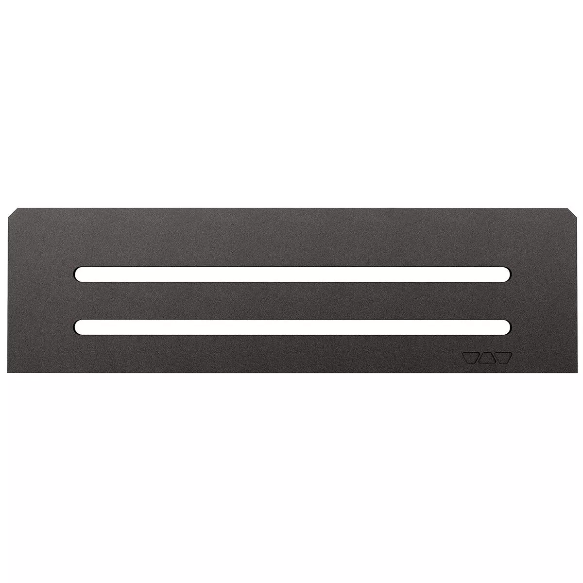 Estantería de pared rectangular Schlüter de 30x8,7 cm con diseño ondulado color antracita.