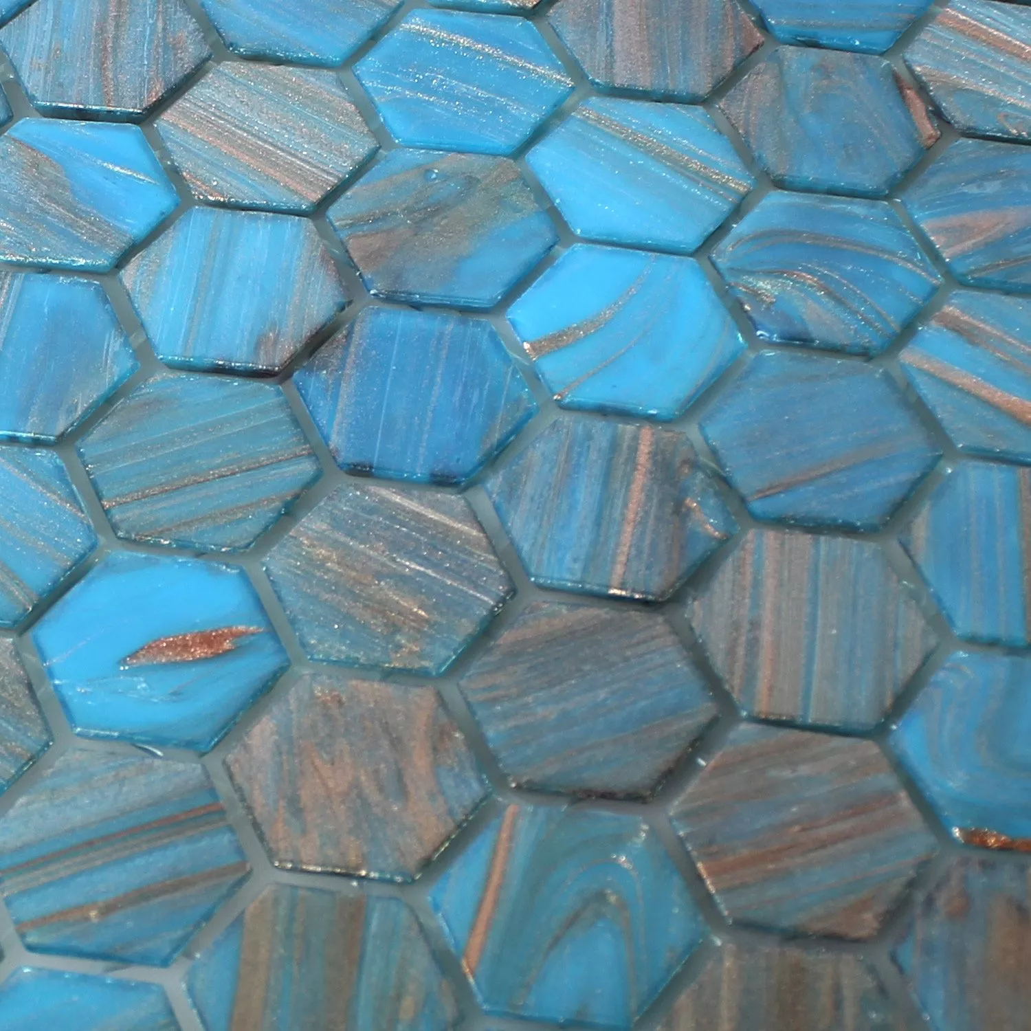 Azulejos De Mosaico Trend-Vi Cristal Hexagonales 242