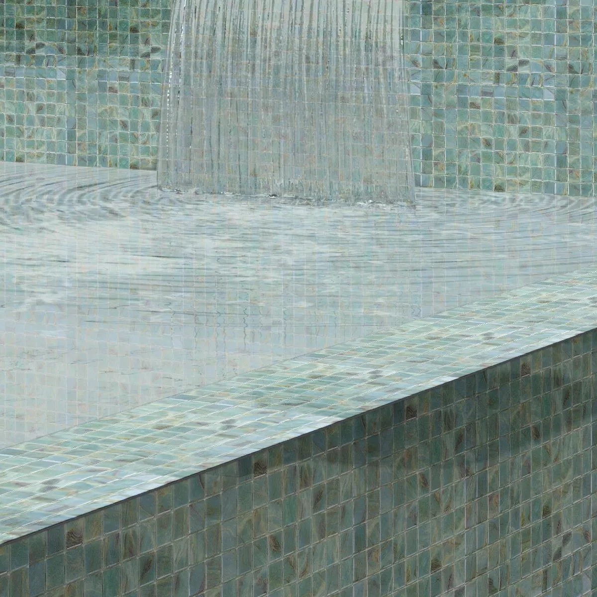 Cristal Piscina Mosaico Alassio Turquesa 38