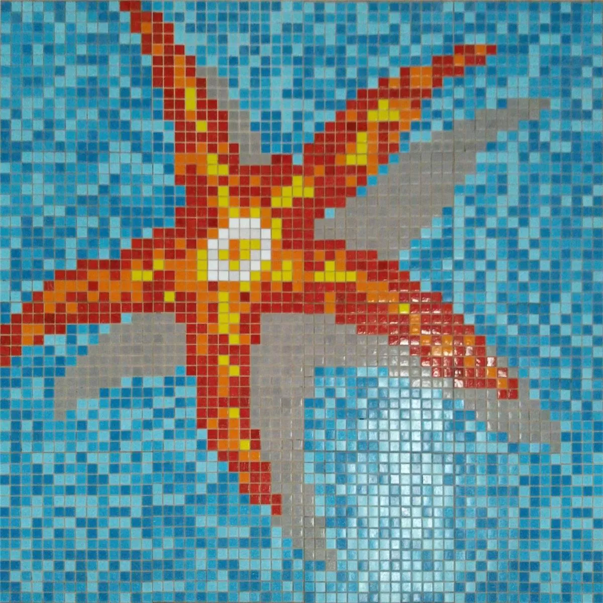 Piscina Mosaico Seestar Papel Pegado
