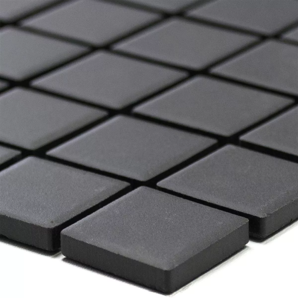 Mosaico Cerámico Miranda Antideslizante Negro No Esmaltado Q25 Mosaico Cerámico Miranda Antideslizante Negro No Esmaltado Q25