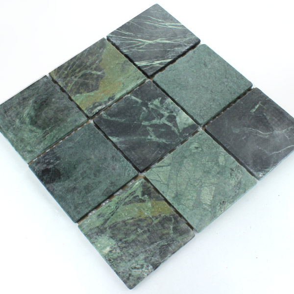 Azulejos de Mosaico Mármol Morbihan Verde 98x98x8mm