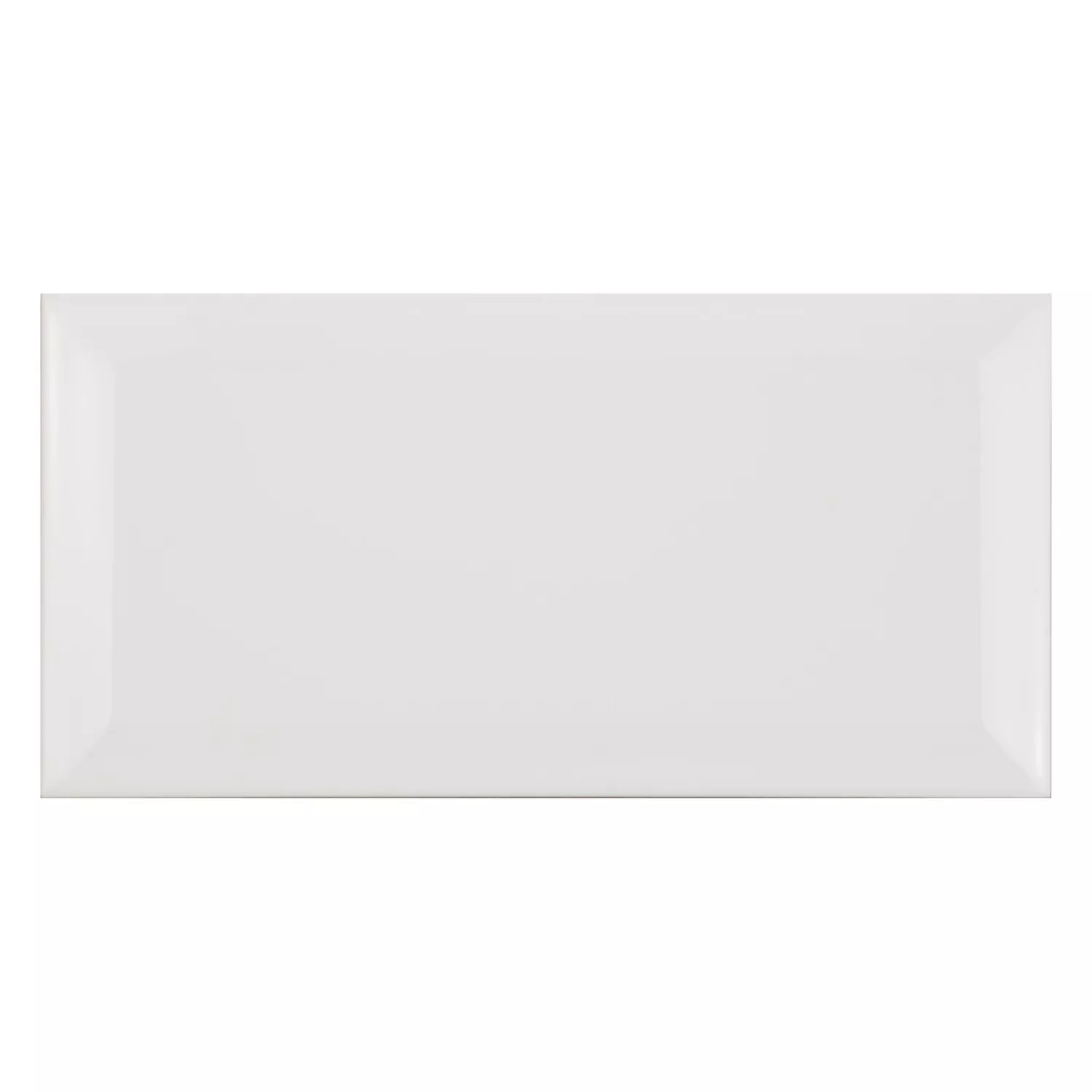 Azulejo de metro Blanco Mate 10x20 cm Faceta Jasper Blanco