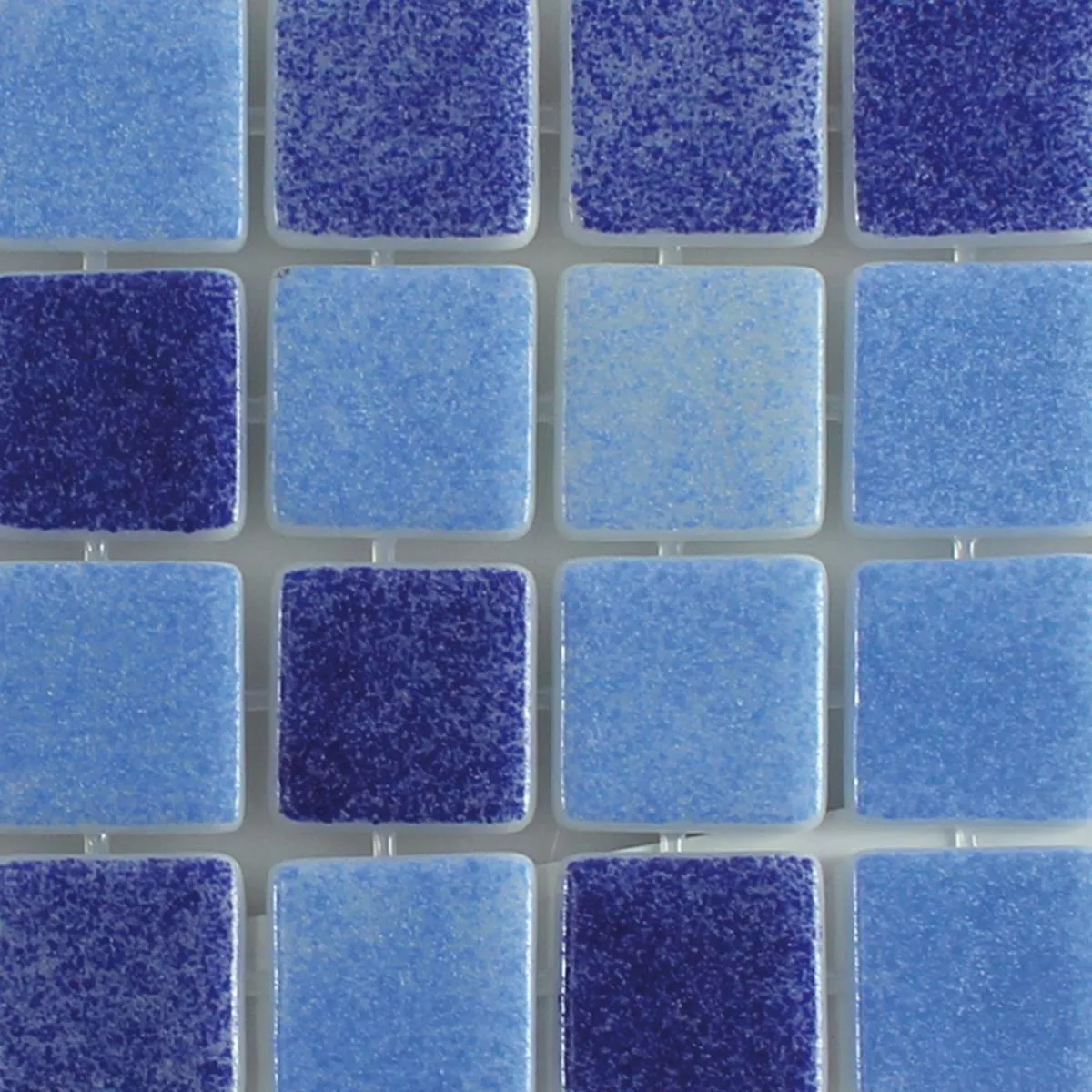 Muestra Cristal Piscina Mosaico Antonio Azul Mix