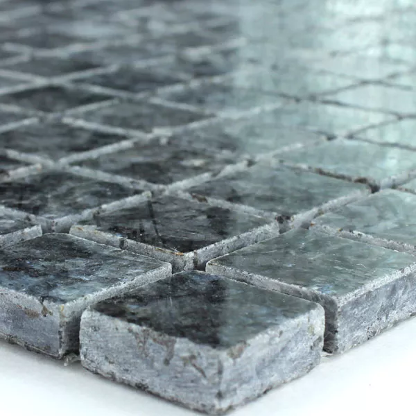 Azulejos De Mosaico Granito 23x23x8mm Blue Pearl
