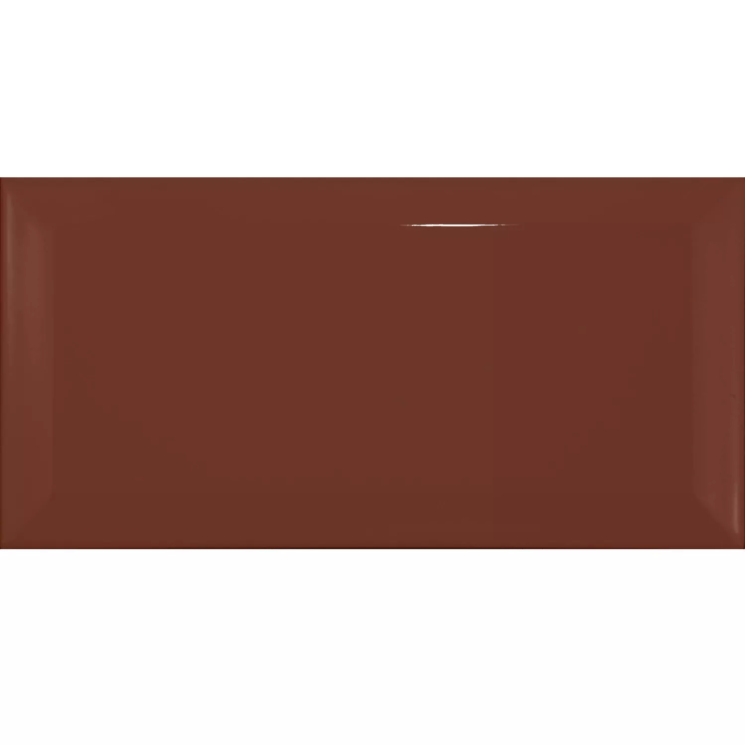Azulejo de metro Marrón Brillante 7,5x15 cm Faceta Pitcox Marron