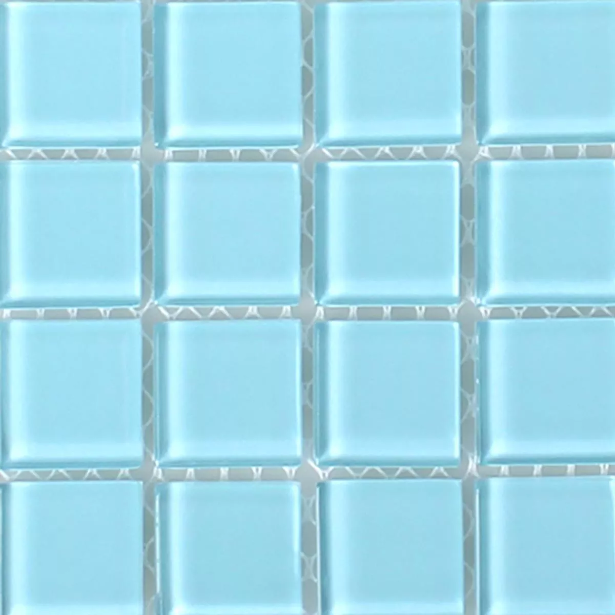 Muestra Mosaico De Cristal Azulejos Florida Azul Claro