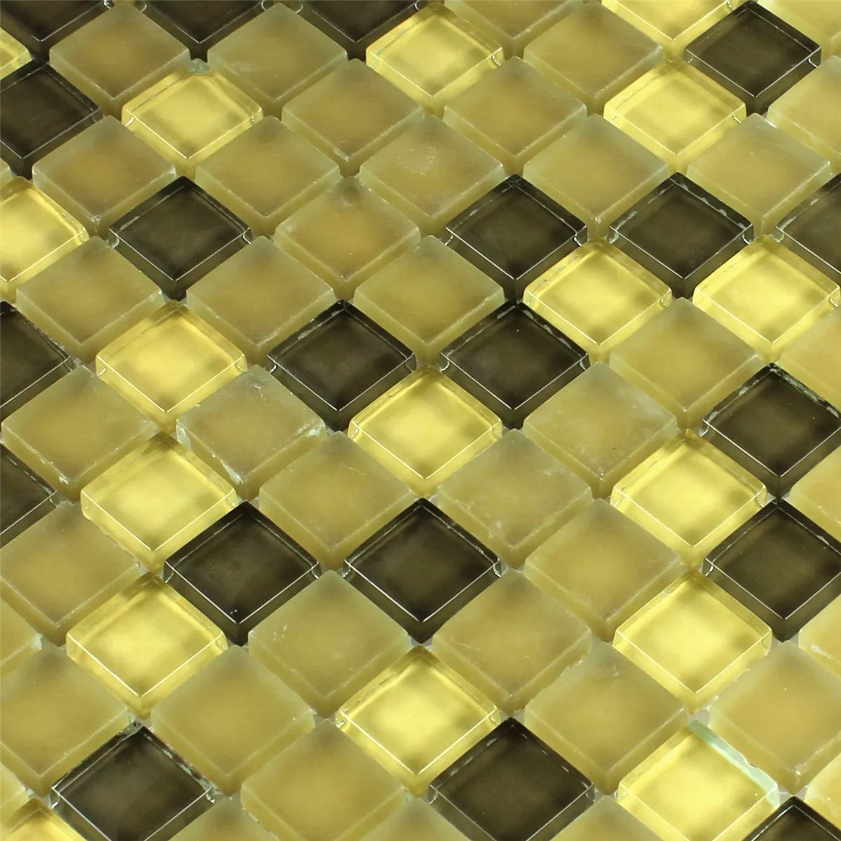 Mosaico De Cristal Azulejos Yellow 23x23x8mm