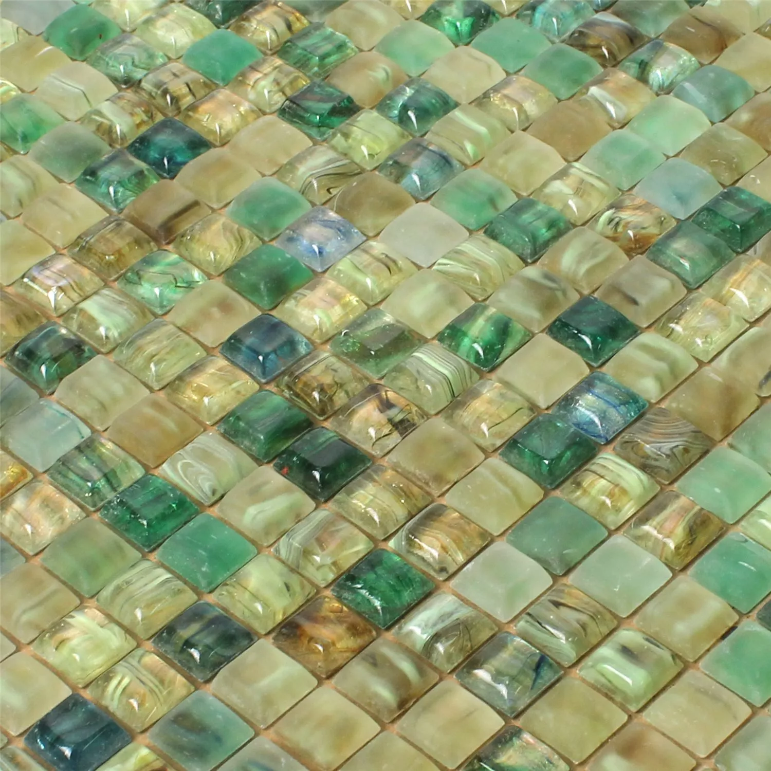 Muestra Cristal Piscina Azulejos De Mosaico Pergamon Verde