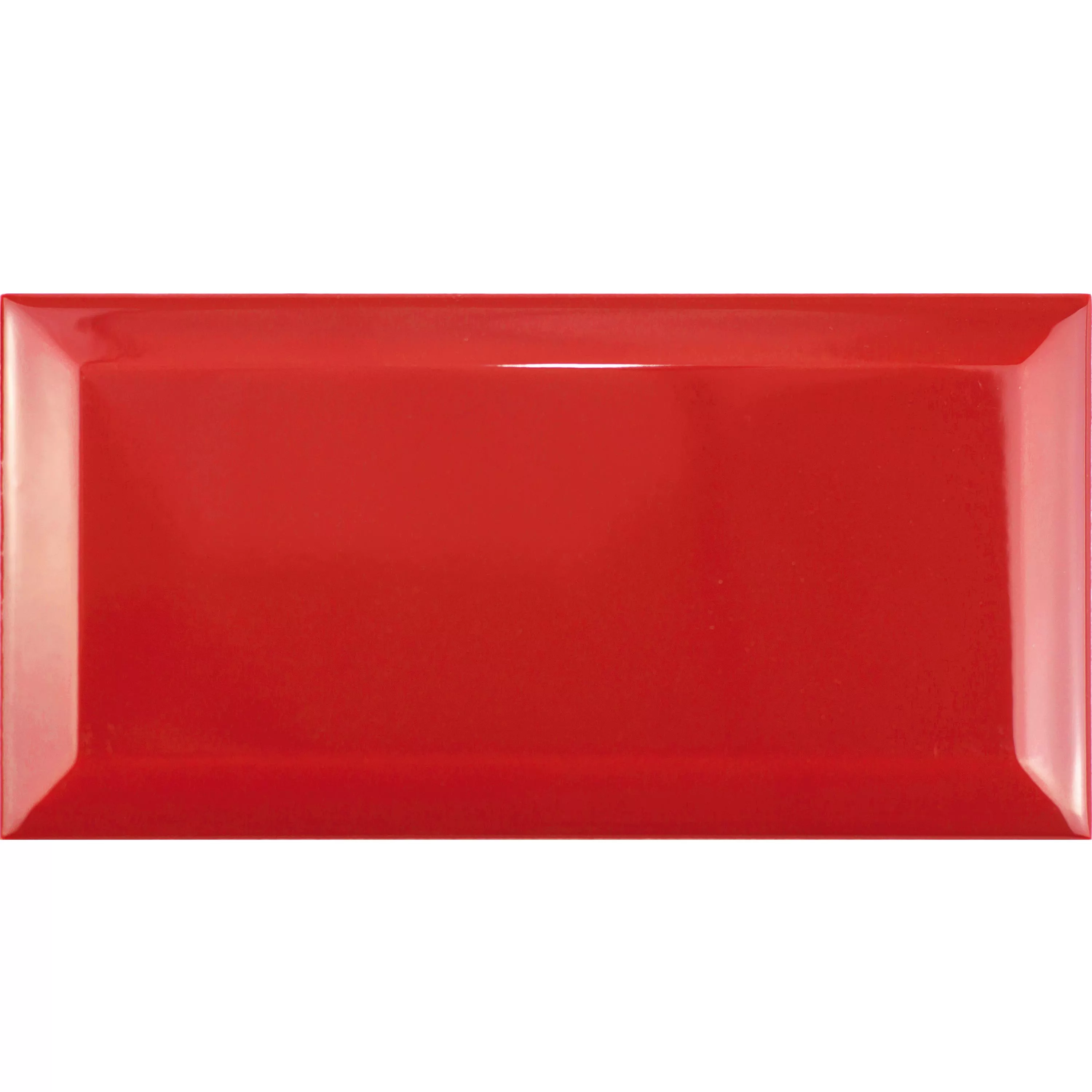 Metro Revestimientos Brussel Faceta 10x20x0,7cm Rojo Metro Revestimientos Brussel Faceta 10x20x0,7cm Rojo