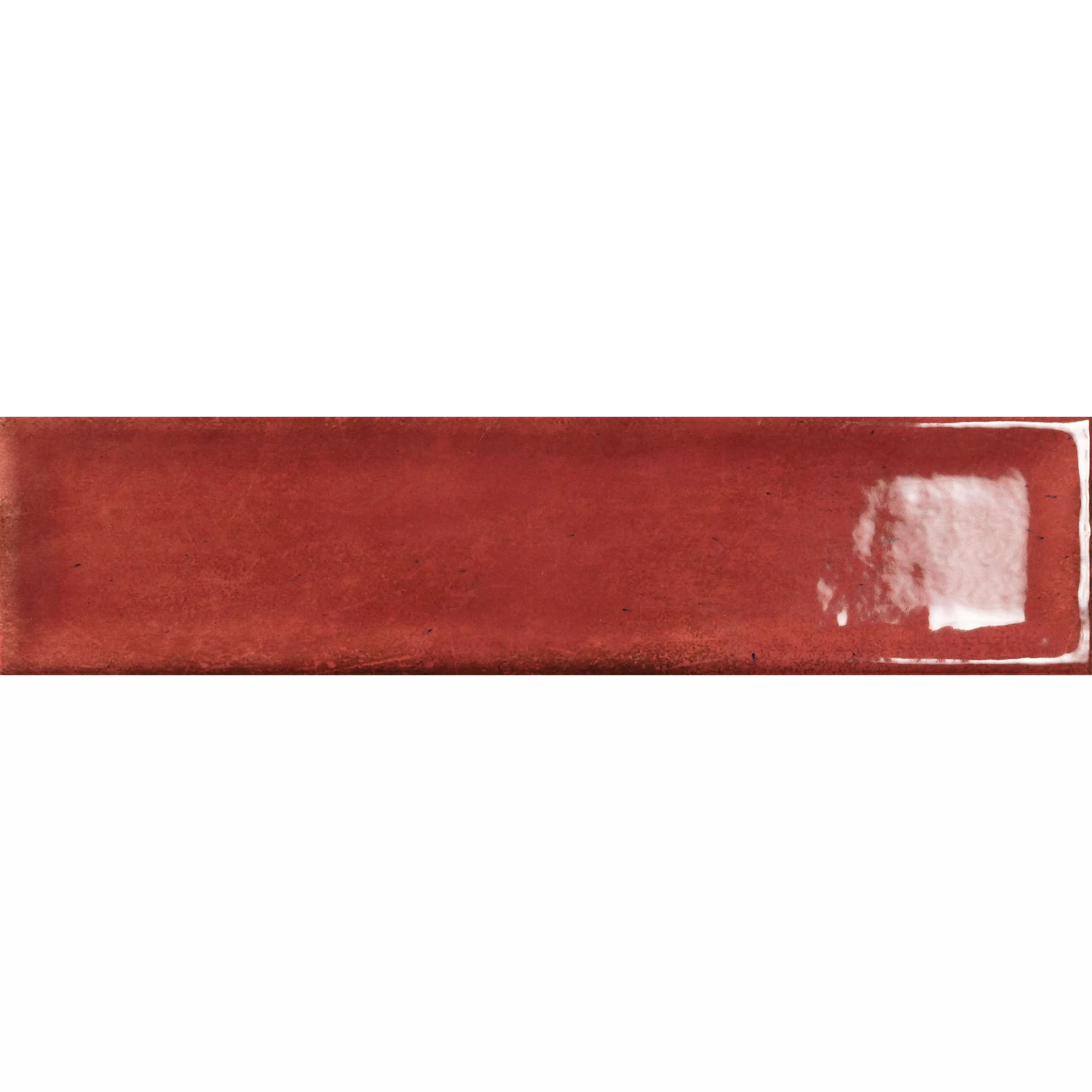 Revestimientos Pascal Brillante Dentro Faceta Rojo 7,5x30cm