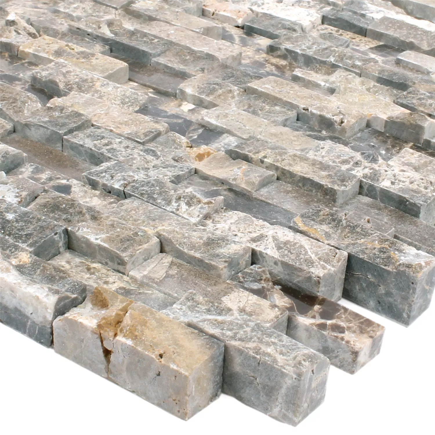 Azulejos De Mosaico Mármol Sirocco Emperador 3D