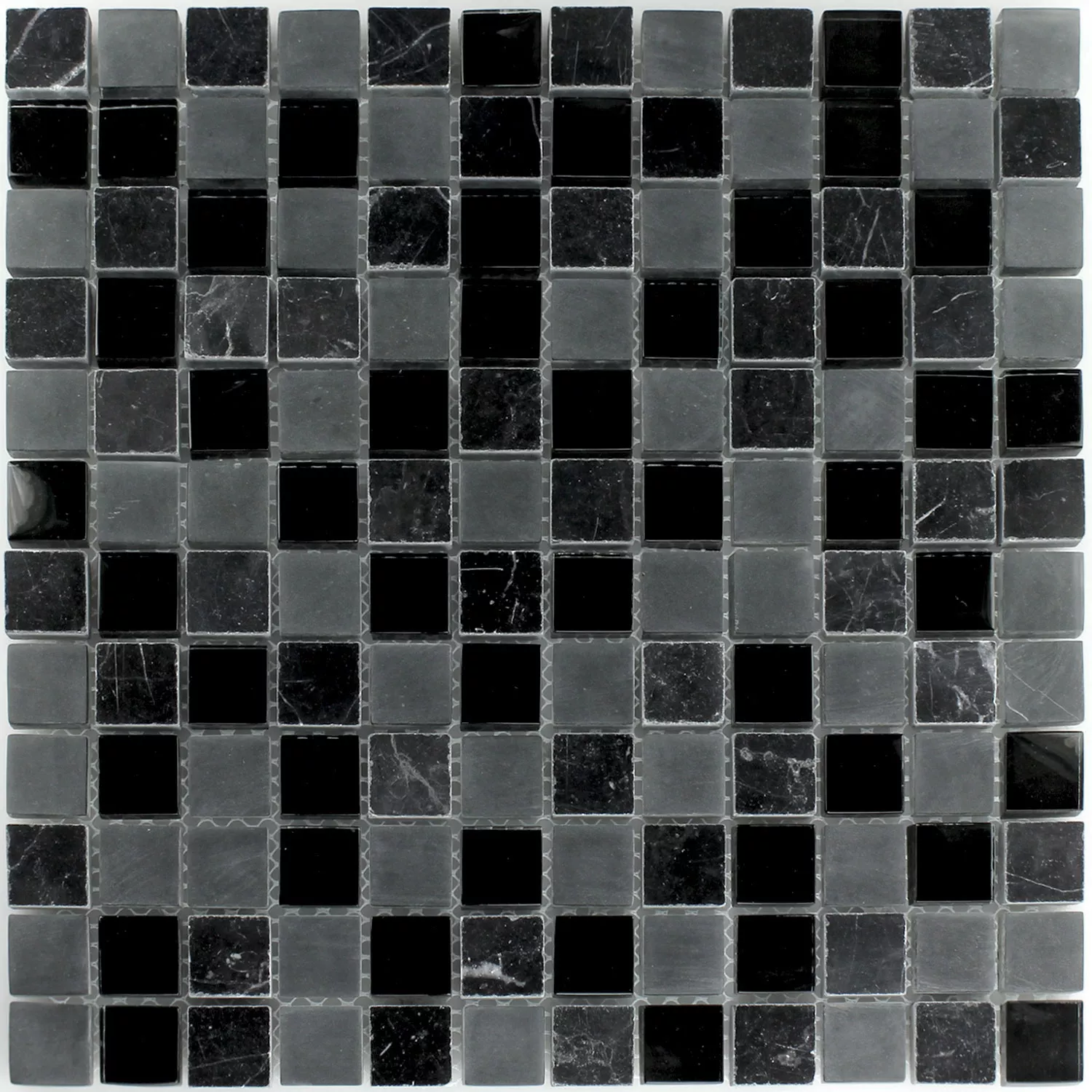 Azulejos De Mosaico Cristal Mármol Zambia 23x23x8mm
