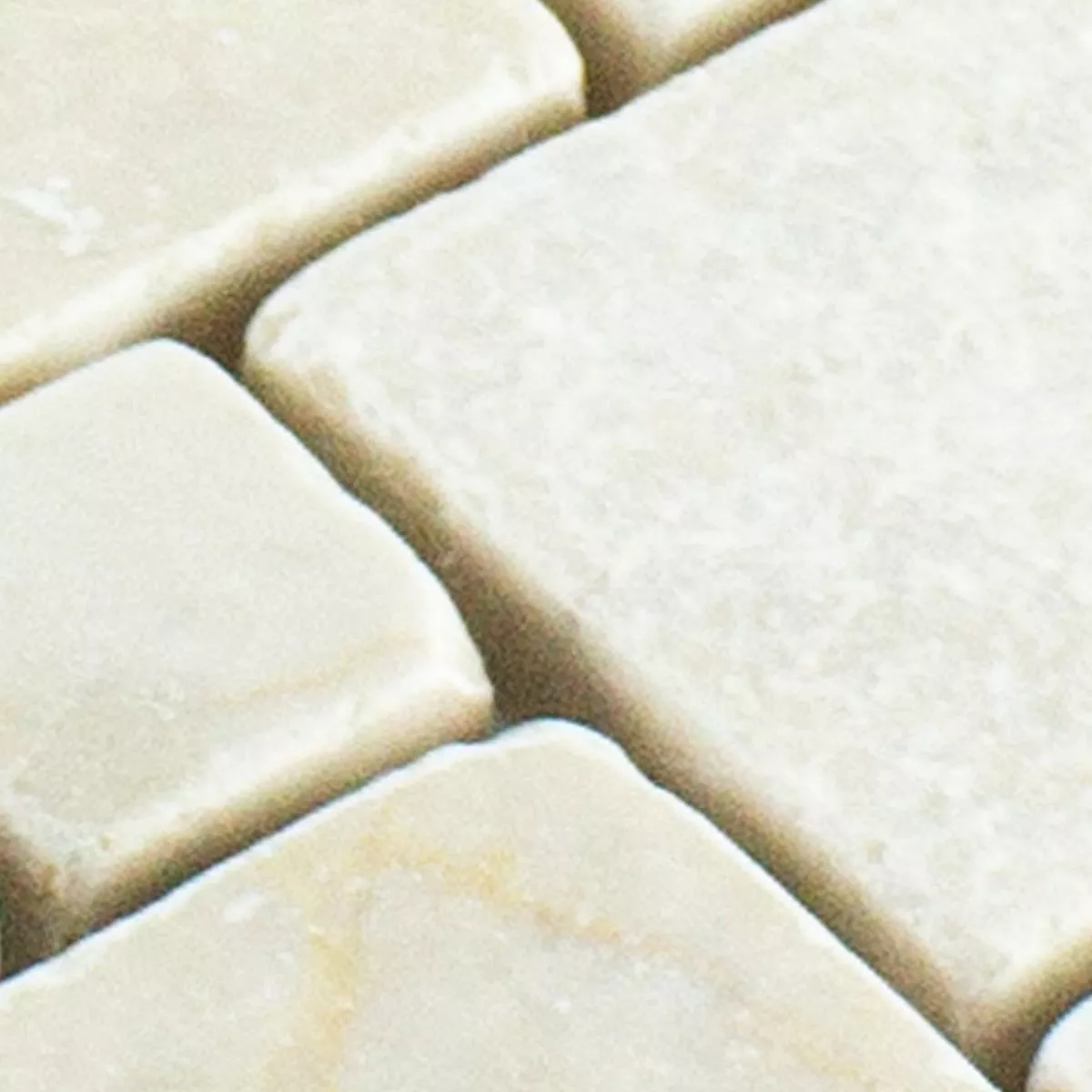 Muestra Piedra Natural Mármol Azulejos De Mosaico Kilkenny Cream