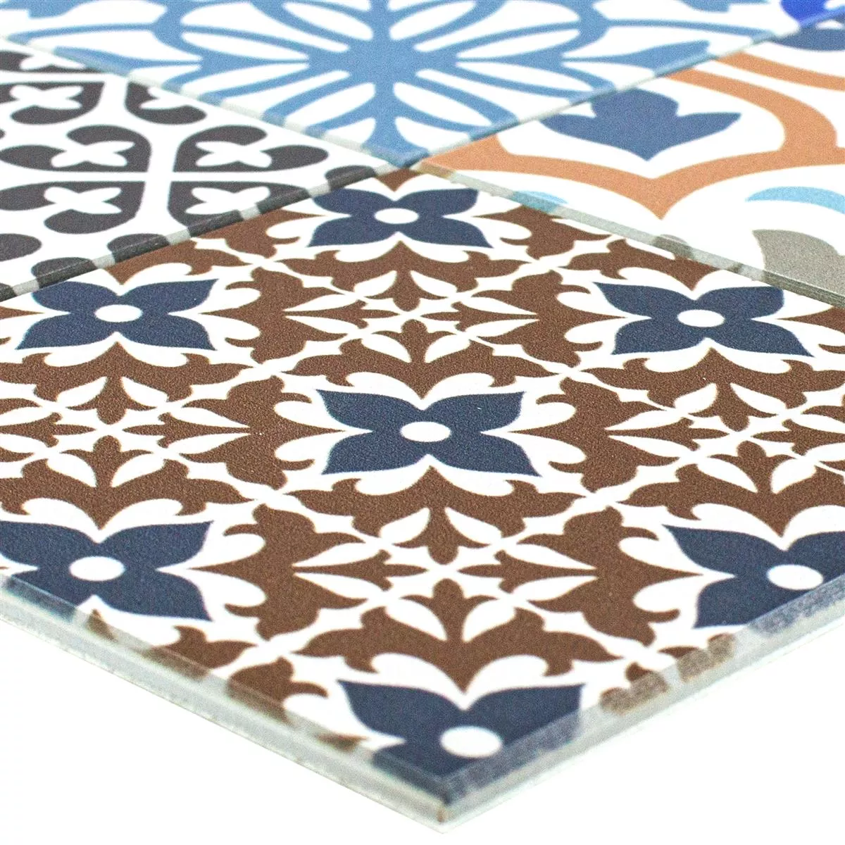 Vinilo Azulejos De Mosaico Autoadhesivo Poznan Colorido