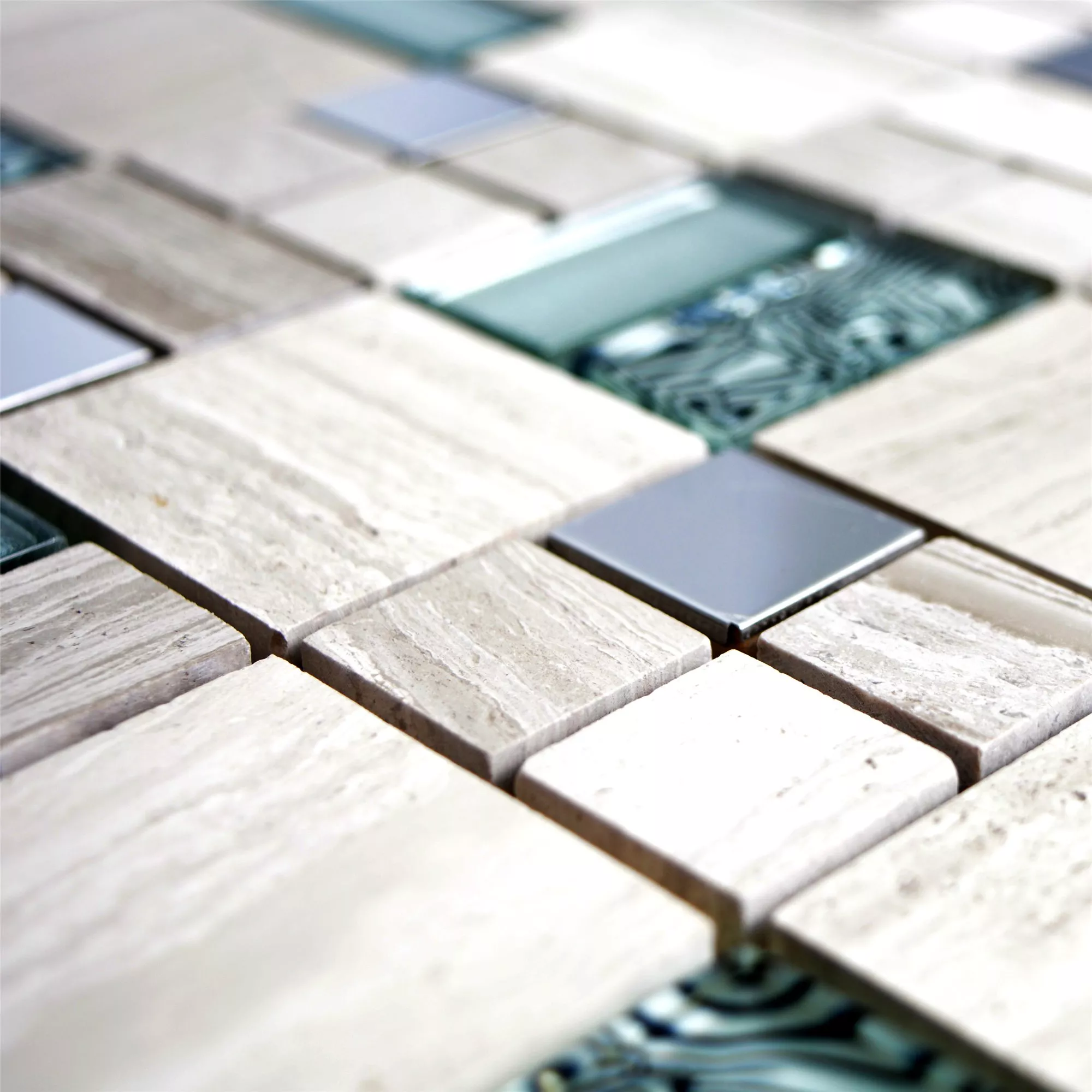 Muestra Cristal Piedra Natural Metal Azulejos De Mosaico Tinkabell