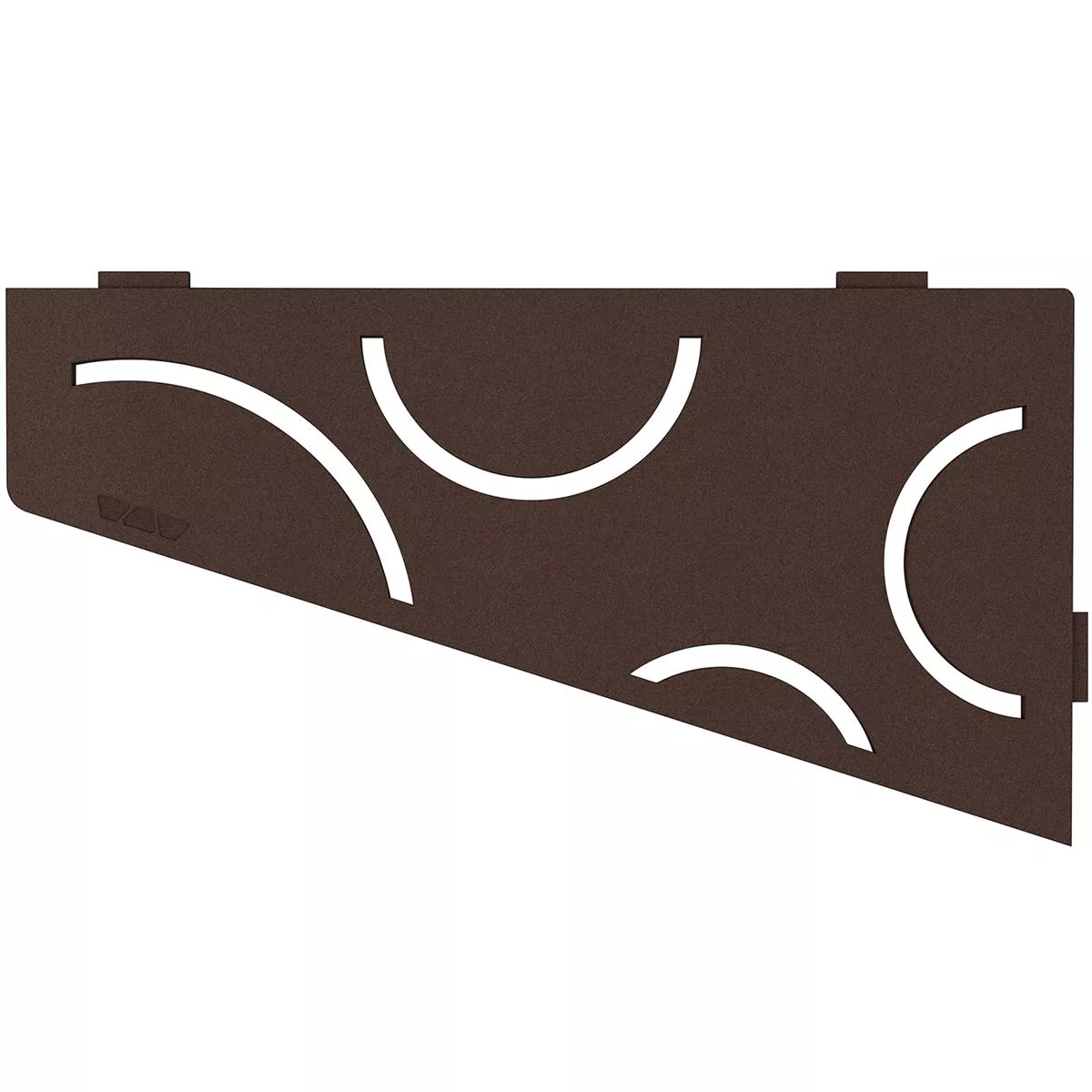 Estante de pared estante de ducha Schlüter cuadrado 15,4x29,5cm Curve Bronce