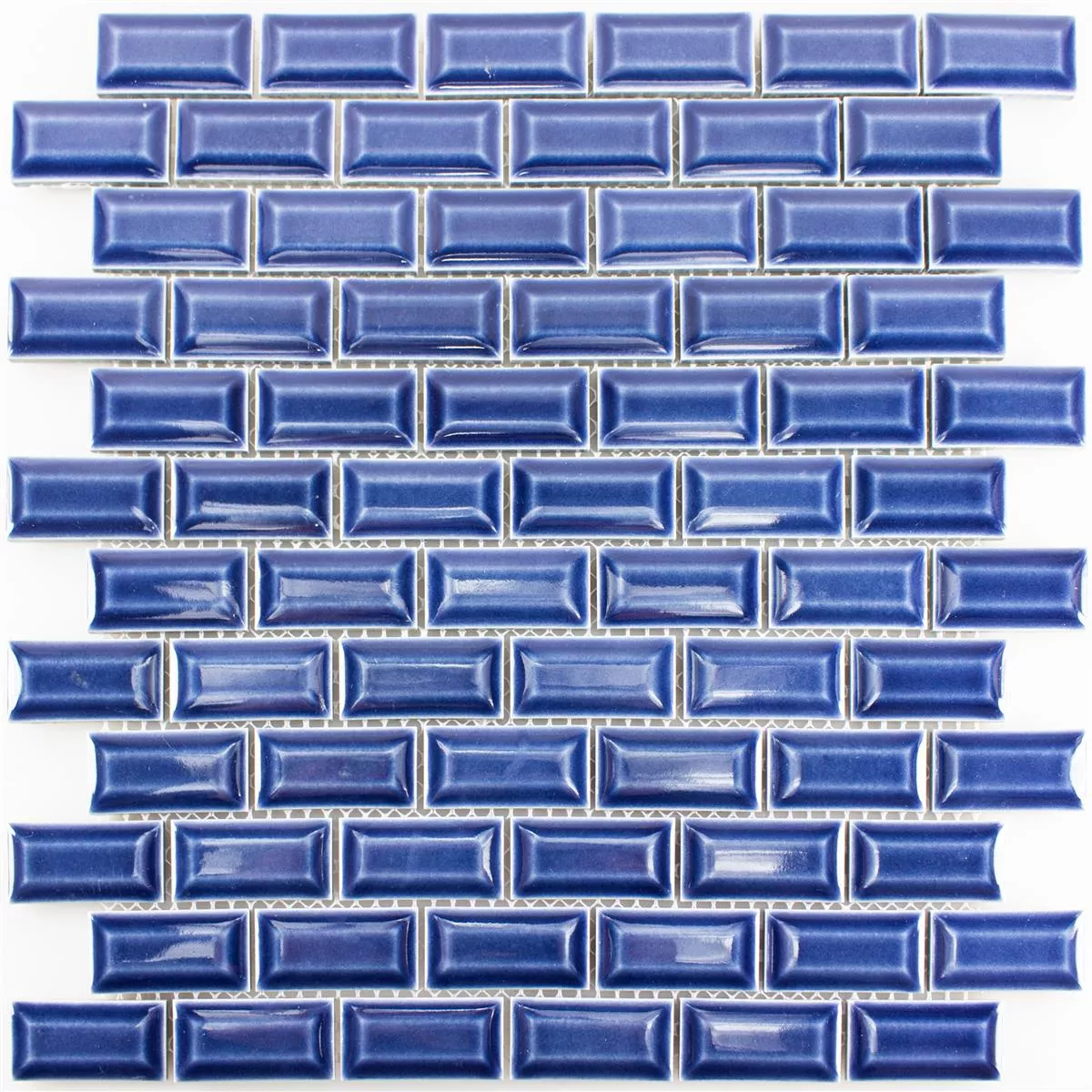 Mosaico Cerámico Azulejos Organica Metro Azul