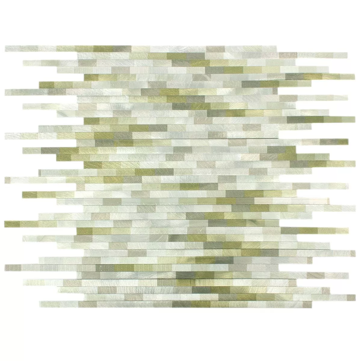 Azulejos De Mosaico Auminio Wishbone Verde Plateado