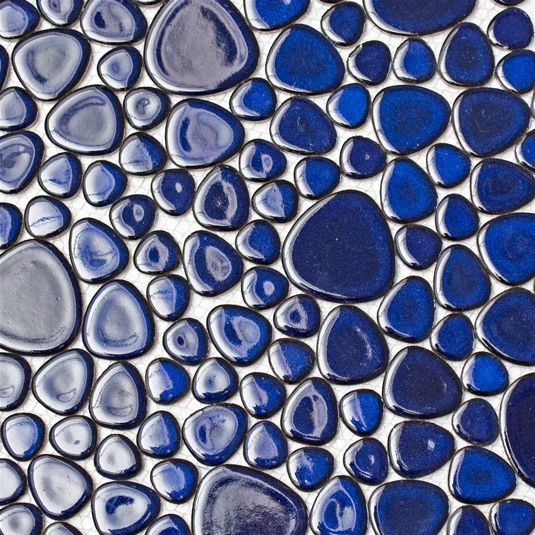Azulejos De Mosaico Cerámica Azul Oscuro
