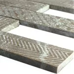 Mármol Piedra Natural Rayas Azulejos De Mosaico Grover Marrón