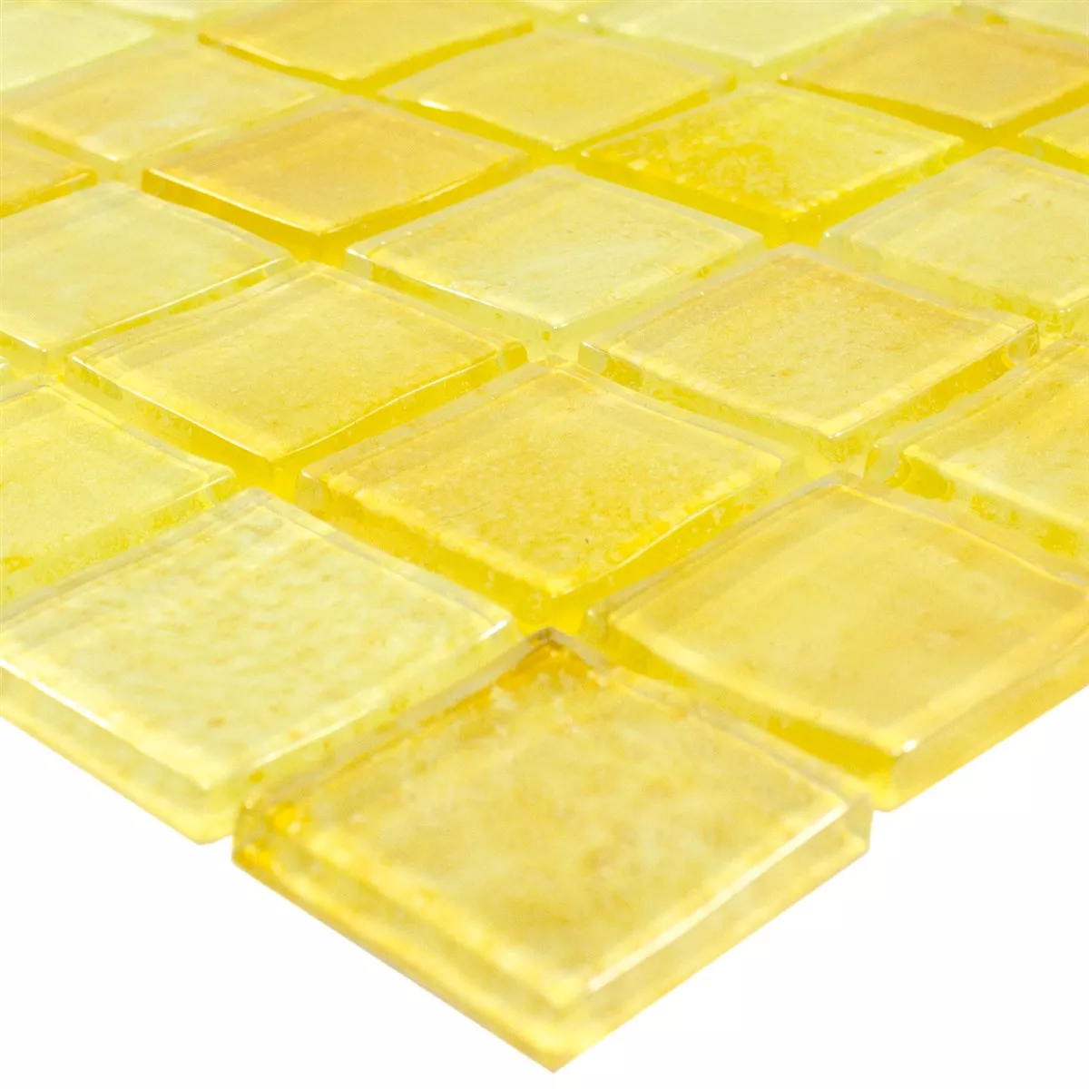 Mosaico de Cristal Argos Amarillo 23x23x4 mm