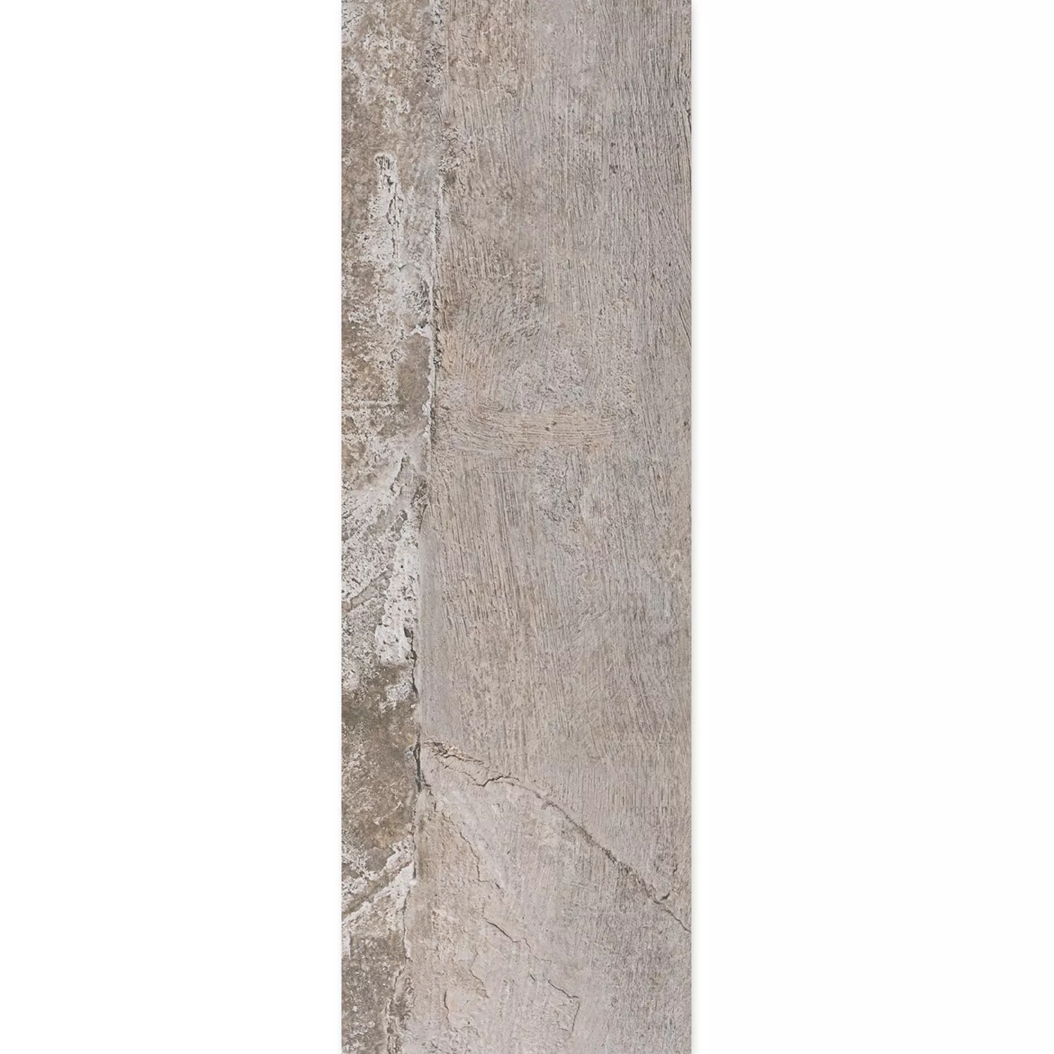 Muestra Pavimento Aspecto De Piedra Polaris R10 Gris 30x120cm