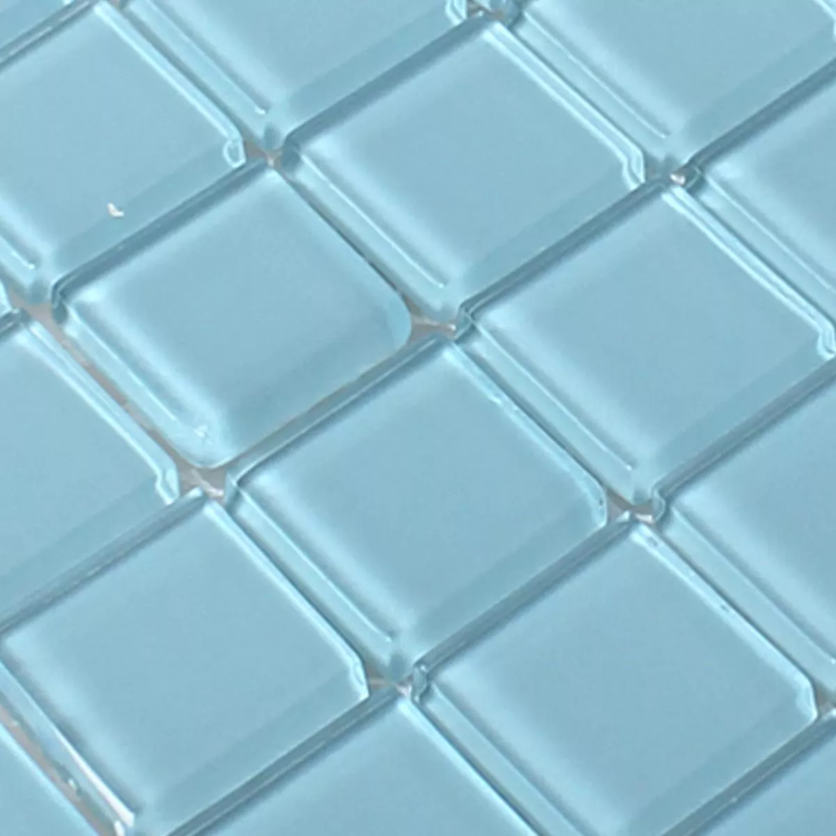 Muestra Mosaico De Cristal Azulejos Florida Azul Claro
