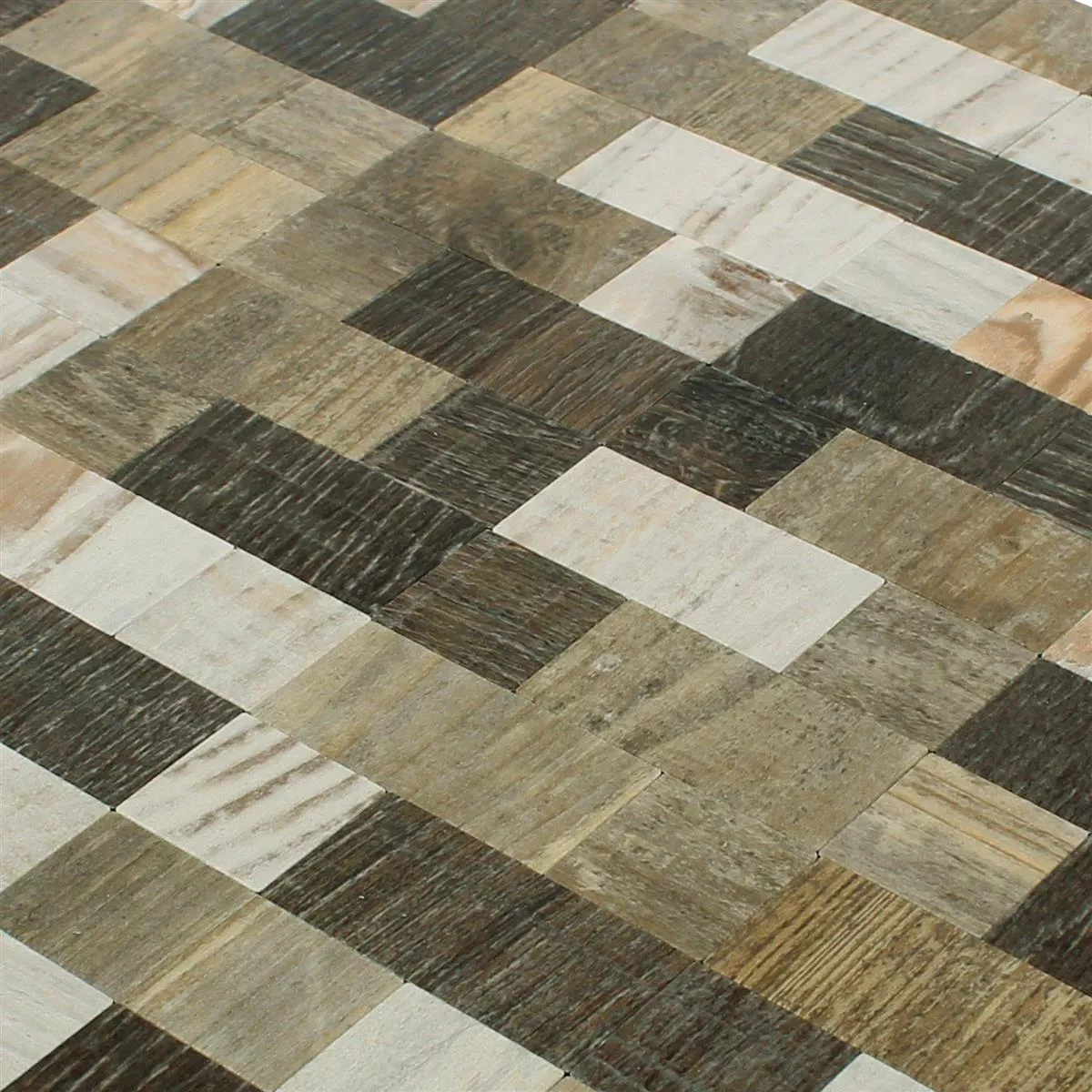 Azulejos De Mosaico Autoadhesivo Aspecto De Madera Arkansas Marrón Beige Azulejos De Mosaico Autoadhesivo Aspecto De Madera Arkansas Marrón Beige
