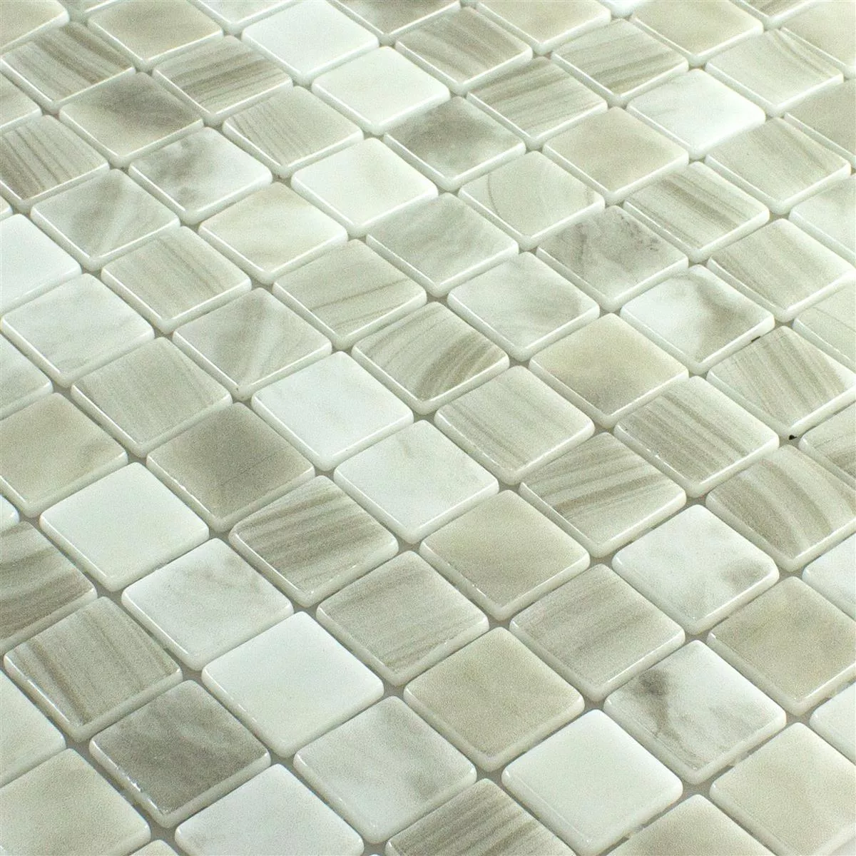 Vidrio Piscina Mosaico Baltic Beige 25x25mm