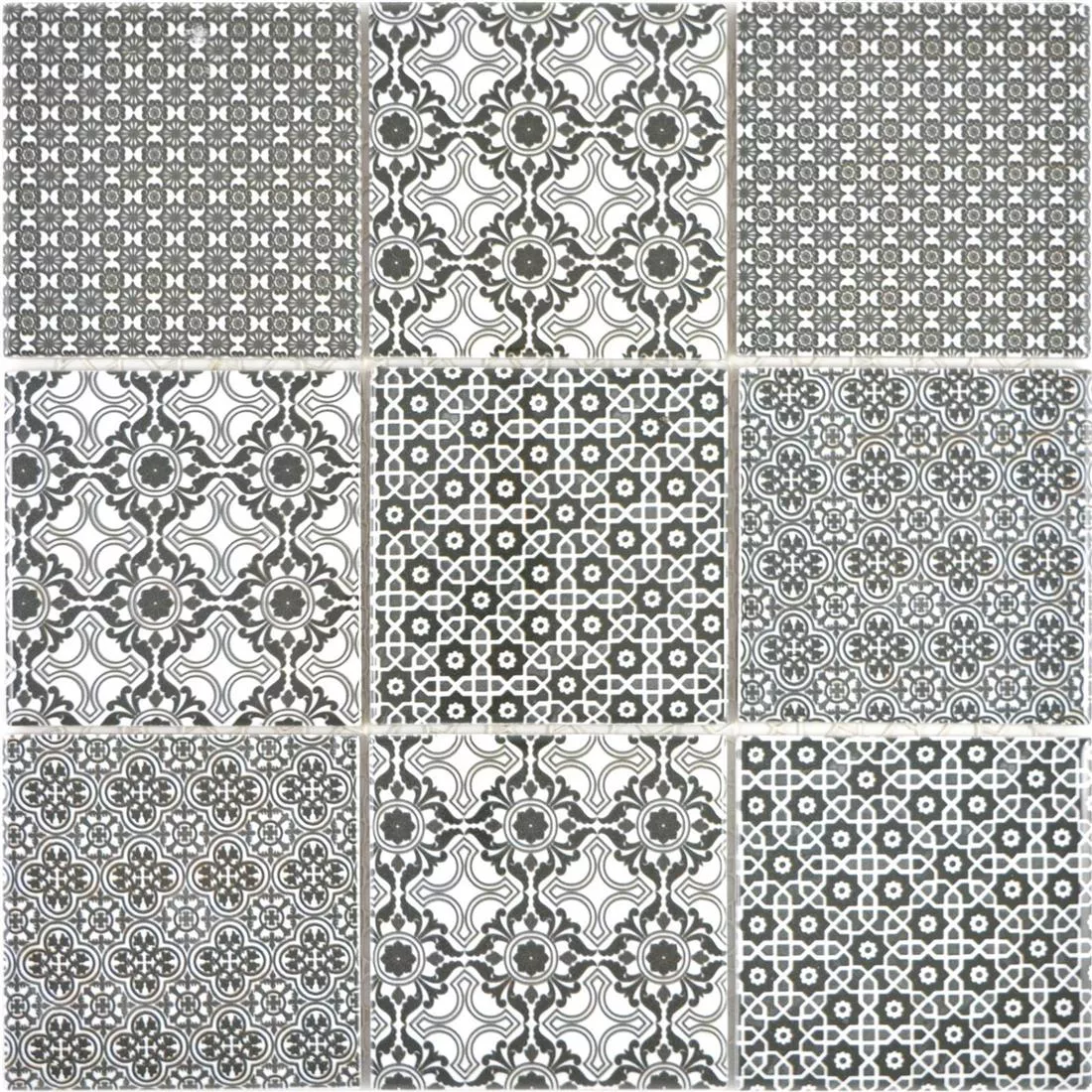 Cerámica Azulejos De Mosaico Daymion Aspecto Retro Cuadrado 97