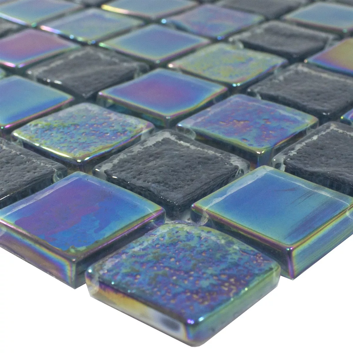 Mosaico de Cristal Efecto Nacarado LaBrisa Negro 23