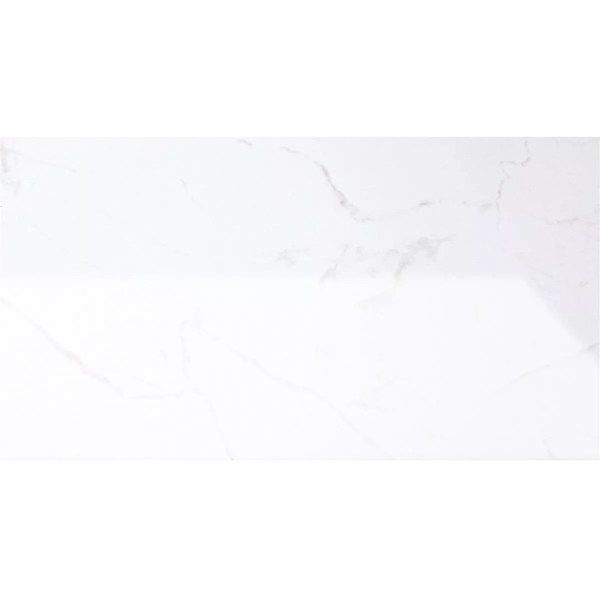 Muestra Revestimientos Bradfort Aspecto De Mármol Blanco Rectificado Brillante 30x60cm