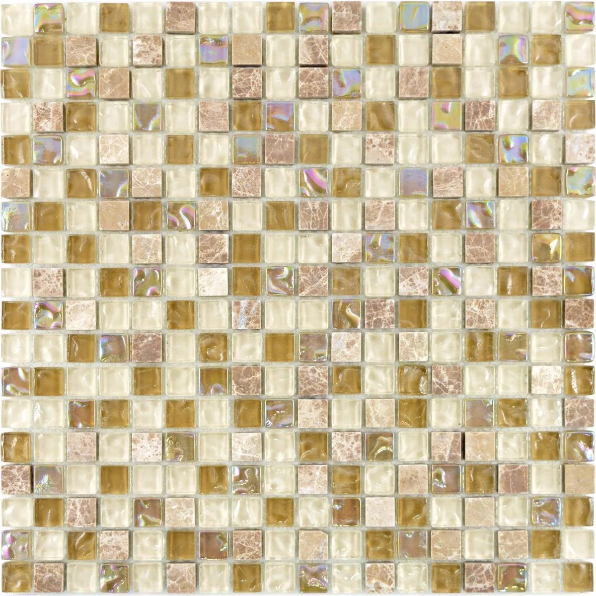 Muestra Mosaico De Cristal Azulejos De Piedra Natura Nexus Marrón Claro Beige