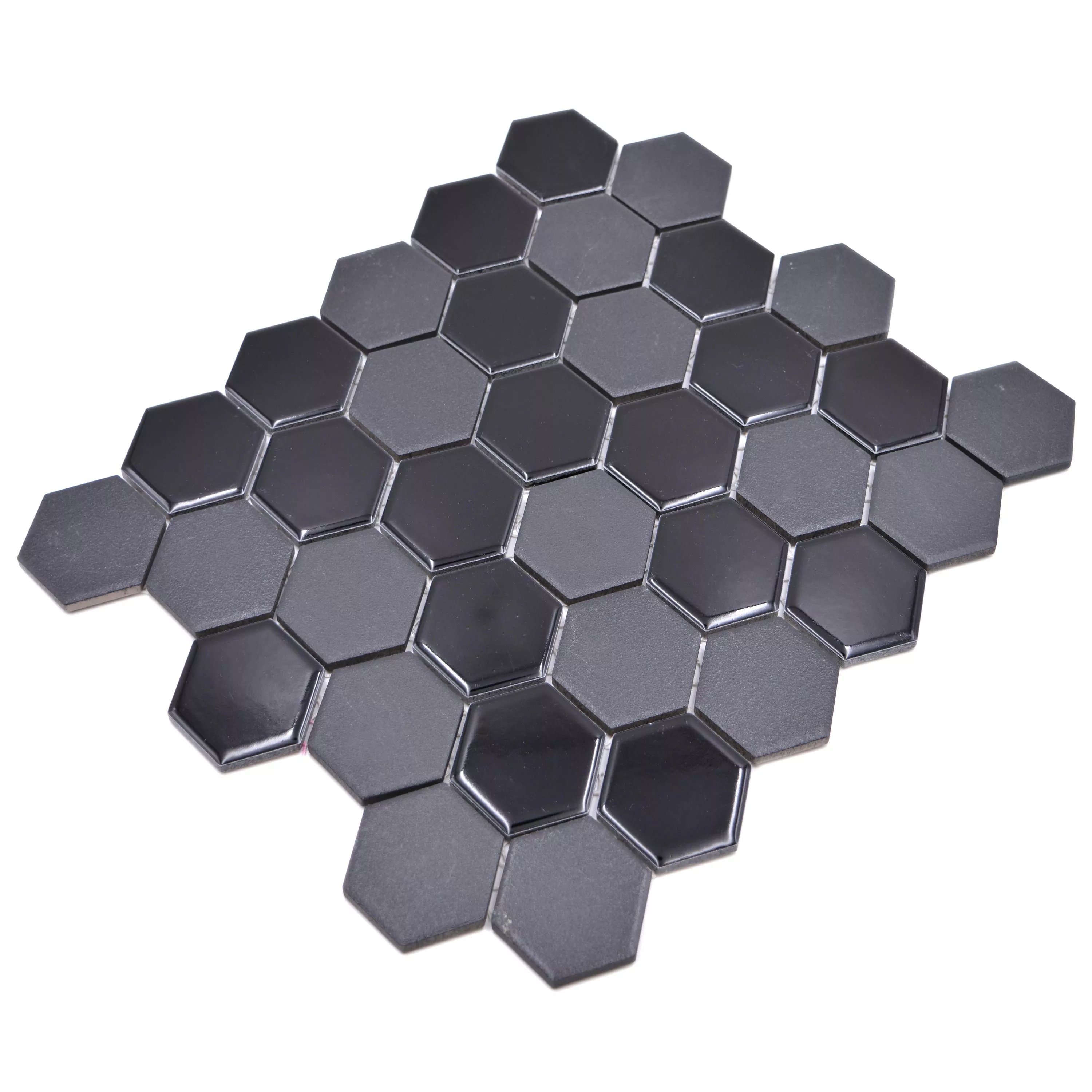 Muestra Tripolis Negro R10B Hexagonales 51