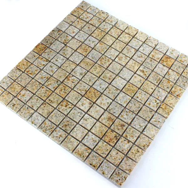 Azulejos De Mosaico Granito 23x23x8mm Marrón