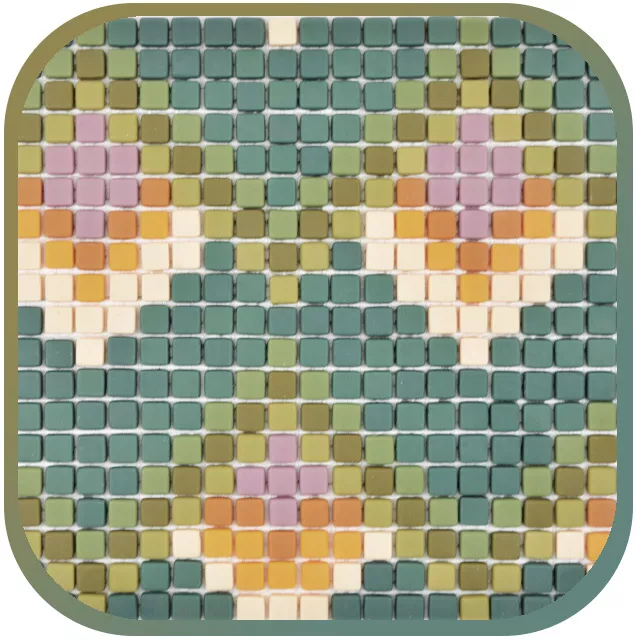 Mosaicos de vidrio hechos de vidrio reciclado