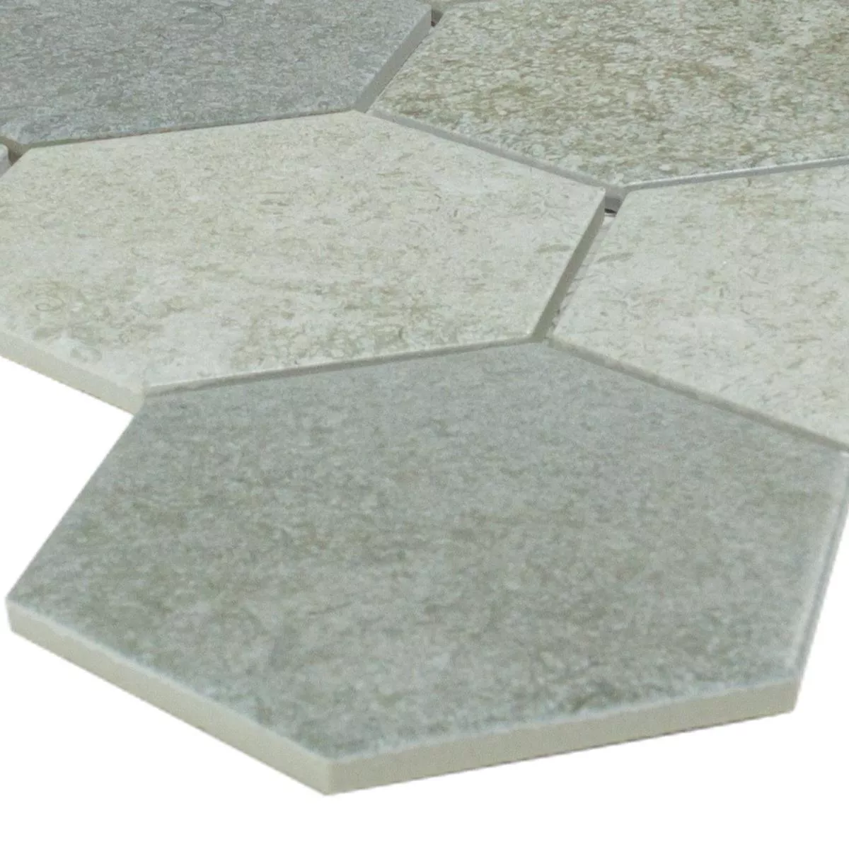Piedra Natural Azulejos De Mosaico Hanoi Hexagonales Gris Piedra Natural Azulejos De Mosaico Hanoi Hexagonales Gris