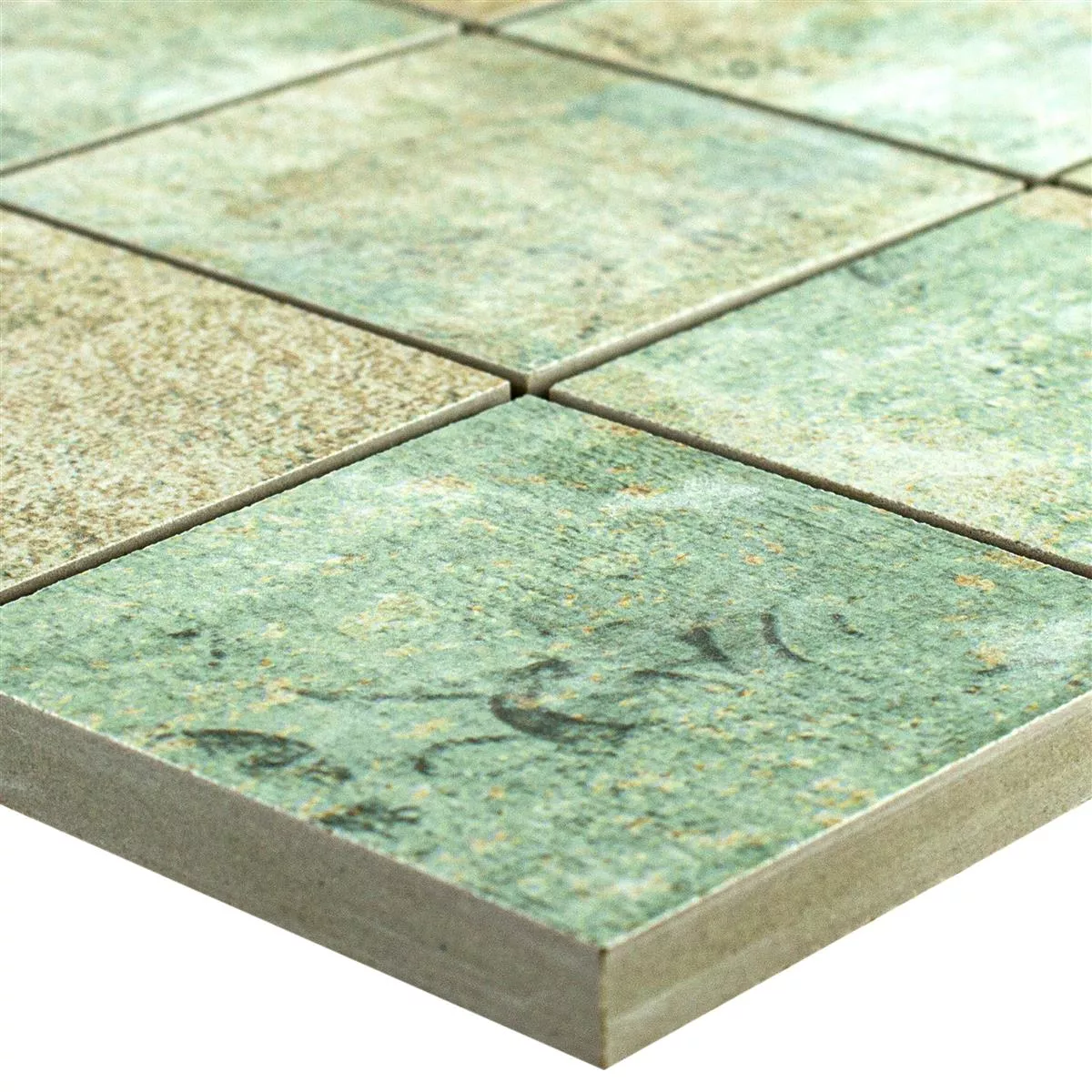 Mosaico Cerámico Azulejos Moonlight Marrón Verde 71x71mm Mosaico Cerámico Azulejos Moonlight Marrón Verde 71x71mm