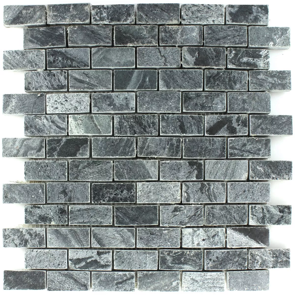Azulejos De Mosaico Cuarcita Piedra Natural Pulido 25x50x10mm